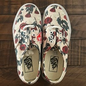 Brand new Vans classics rose pattern